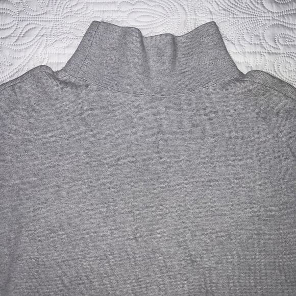 COS Sweater Womens EUR Size M Gray Mock Neck Knit Cotton-Wool Blend Minimalist - Picture 13 of 15